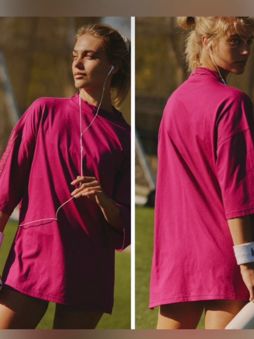 Free People Movement ~  Throw Over Tunic ~ Berry Blitz~ XS ~ * NWT * - Picture 8 of 12